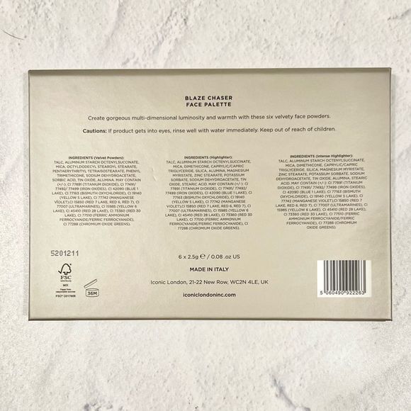 Iconic London BLAZE CHASER FACE PALETTE brand new! - Picture 6 of 9